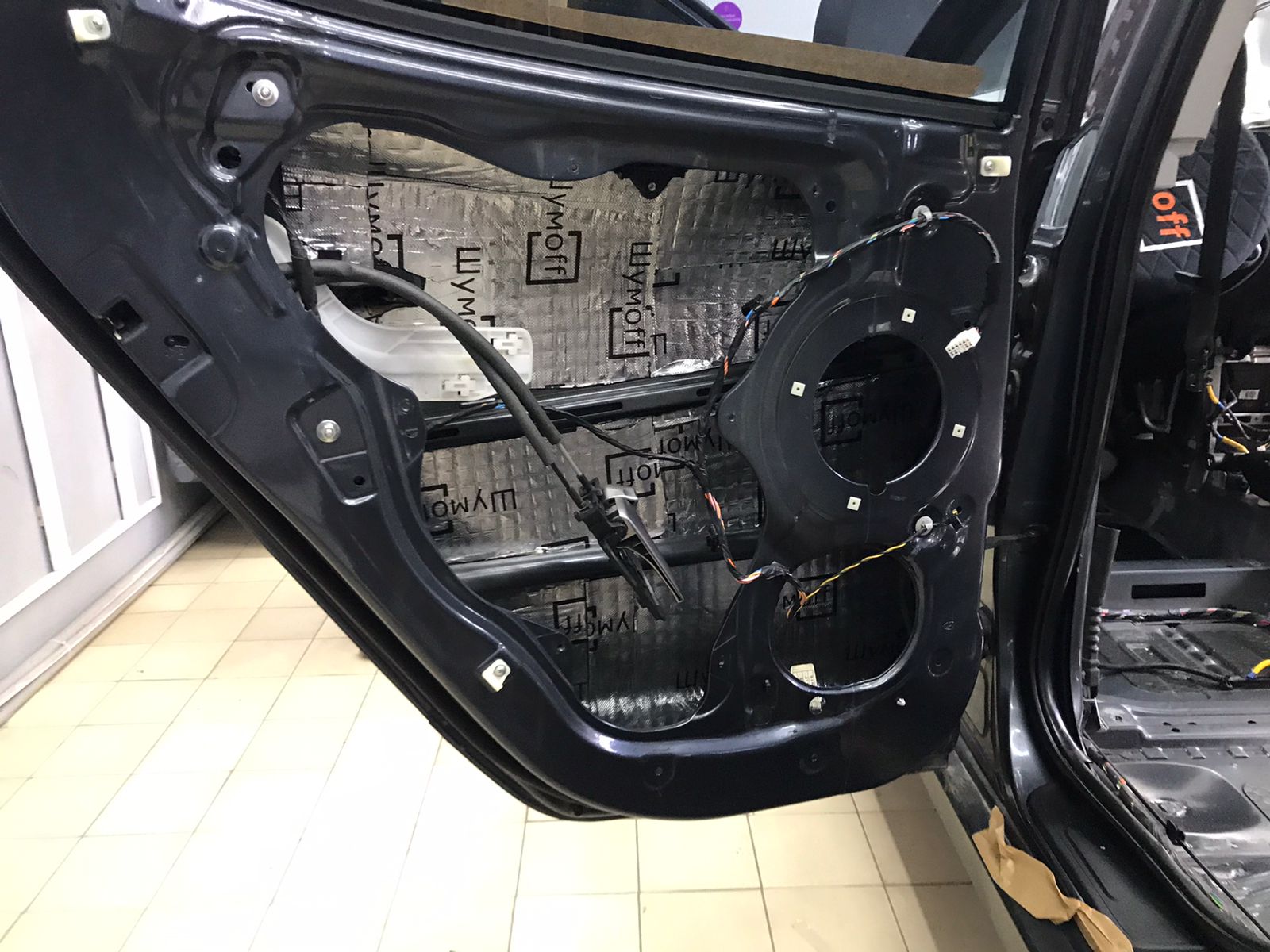 Двери 1 слой вибро шумоизоляция Hyundai ix35