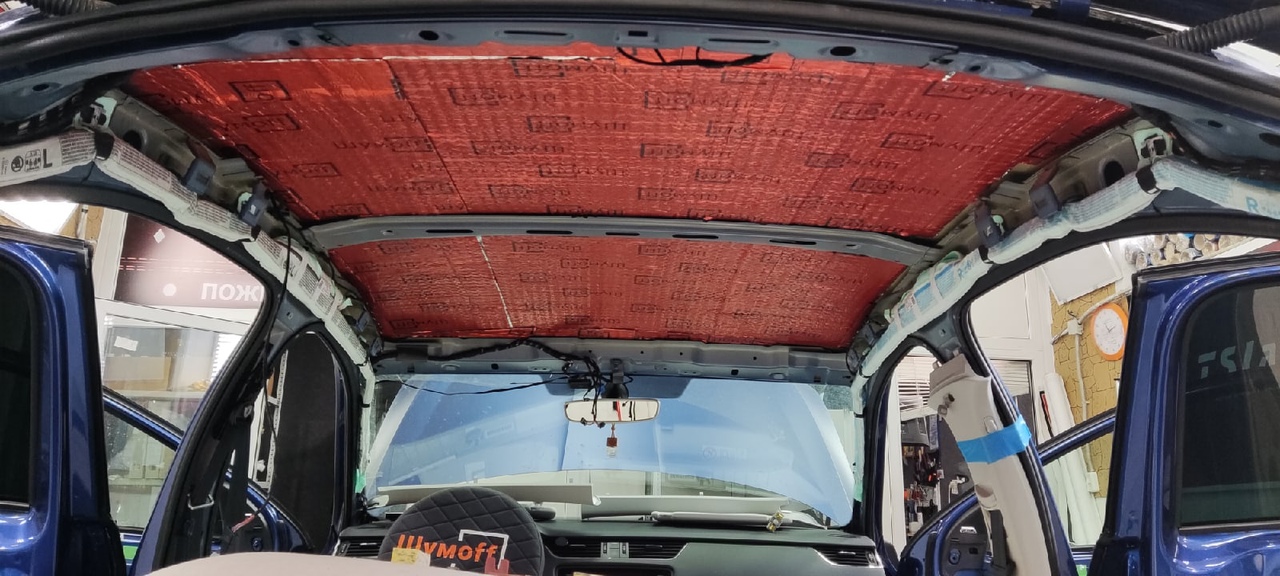 виброизоляция крыши автомобиля своими руками фото 1 слой