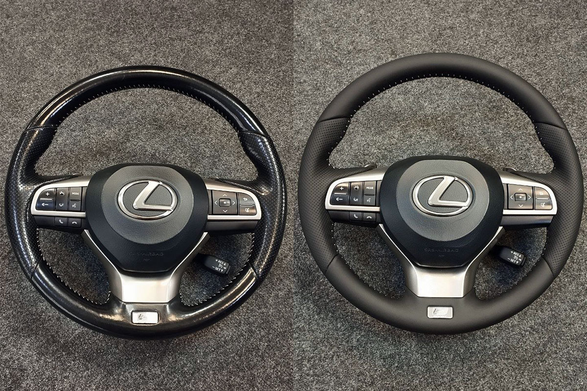 Lexus RX перетяжка руля и ручки КПП в Воронеже