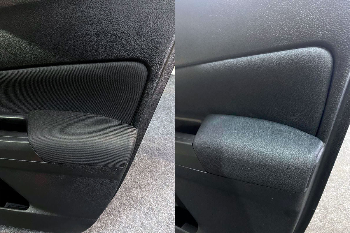 Перетяжка дверных карт и ручки КПП Suzuki Vitara в экокожу цены и фото