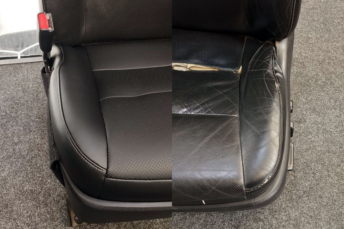 Toyota Camry V55 перетяжка водительского сидения