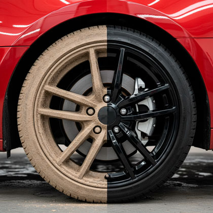 Мойка дисков автомобиля