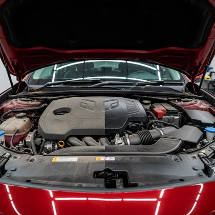 Мойка двигателя автомобиля